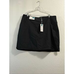 Lady Hagen Women's Tummy Control Golf Skort Black size 2x RV$60.00 skirt shorts